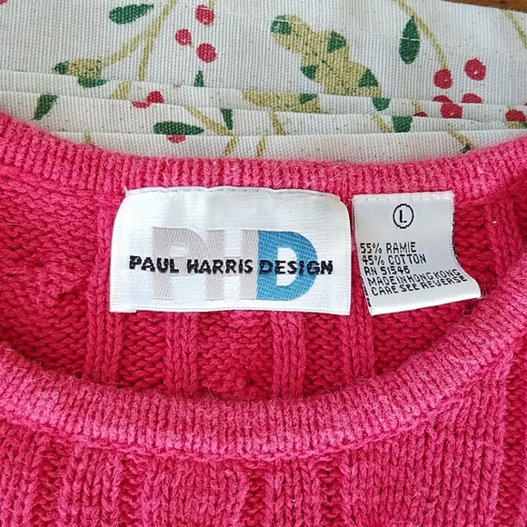Paul Harris Design Cable Knit Sweater - Picture 4 of 7